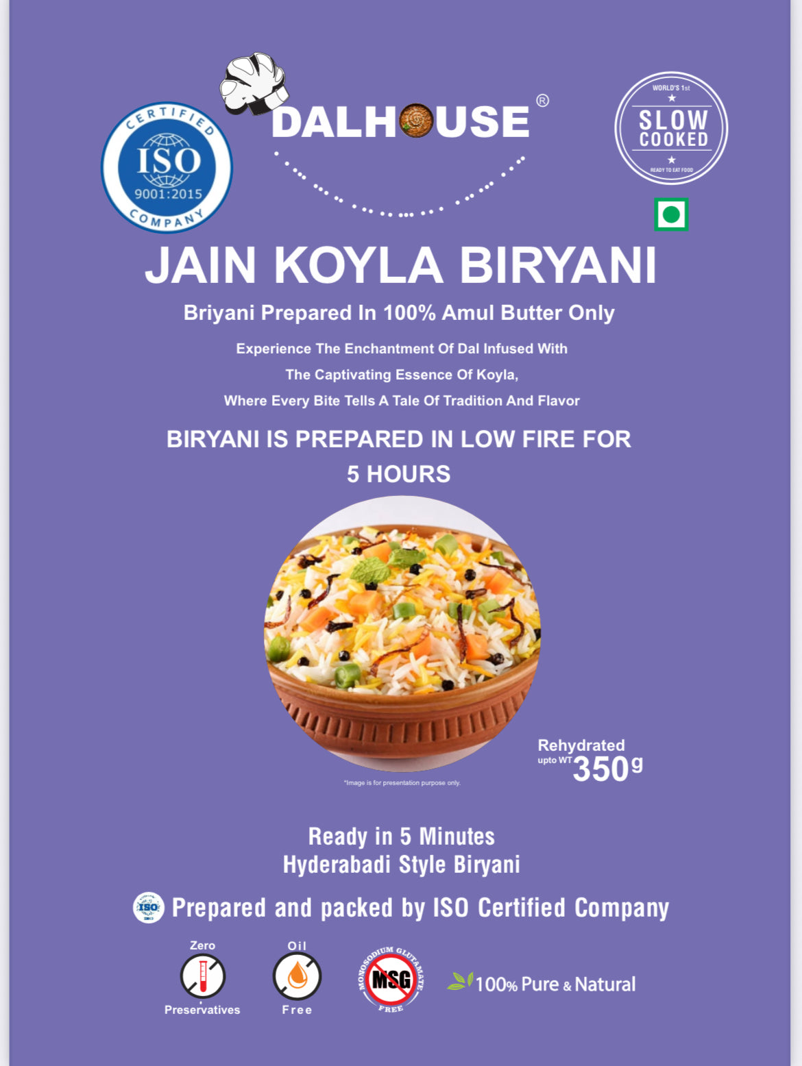 Jain Koyla Biryani