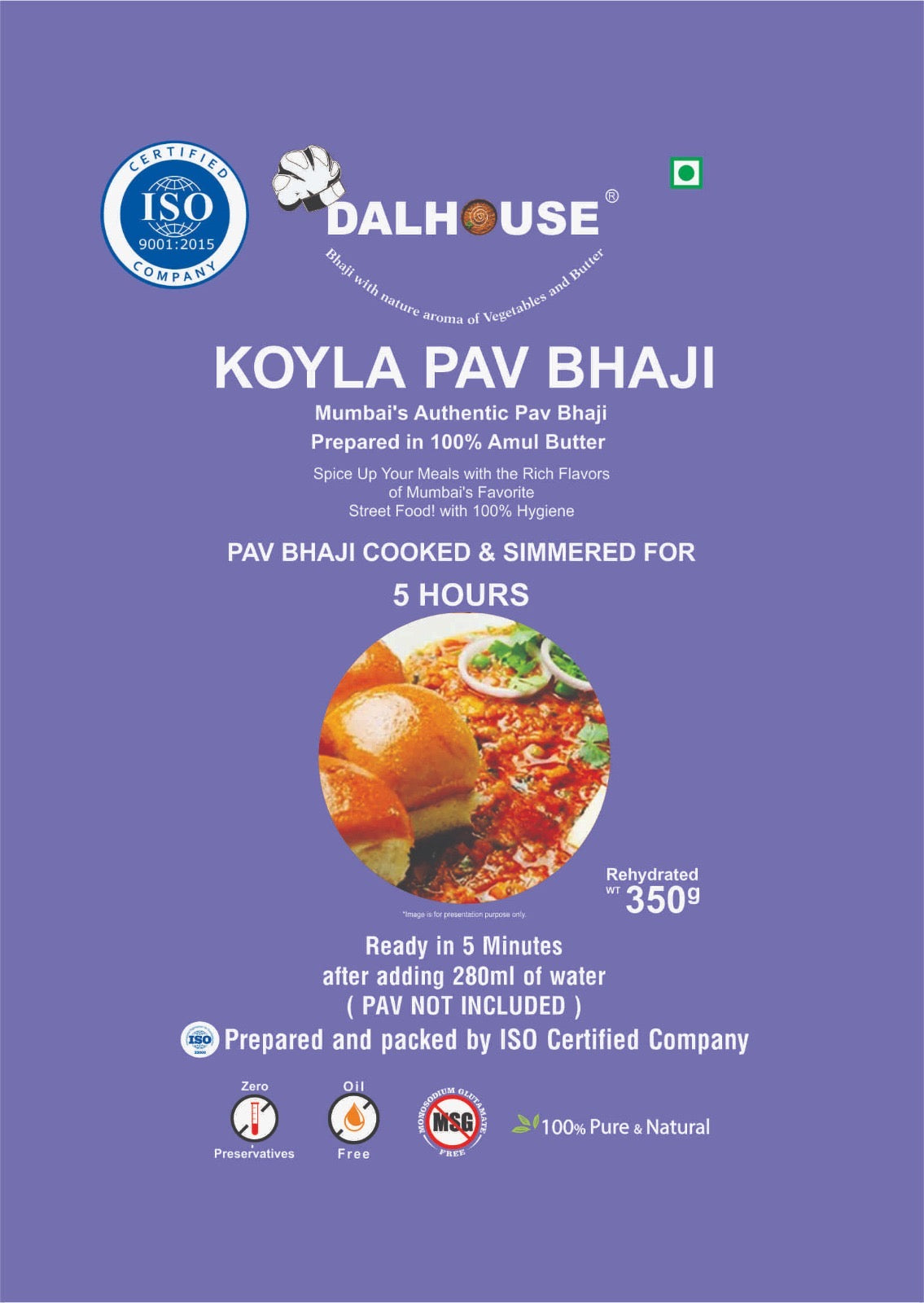 Authentic Mumbai Koyla Pav Bhaji