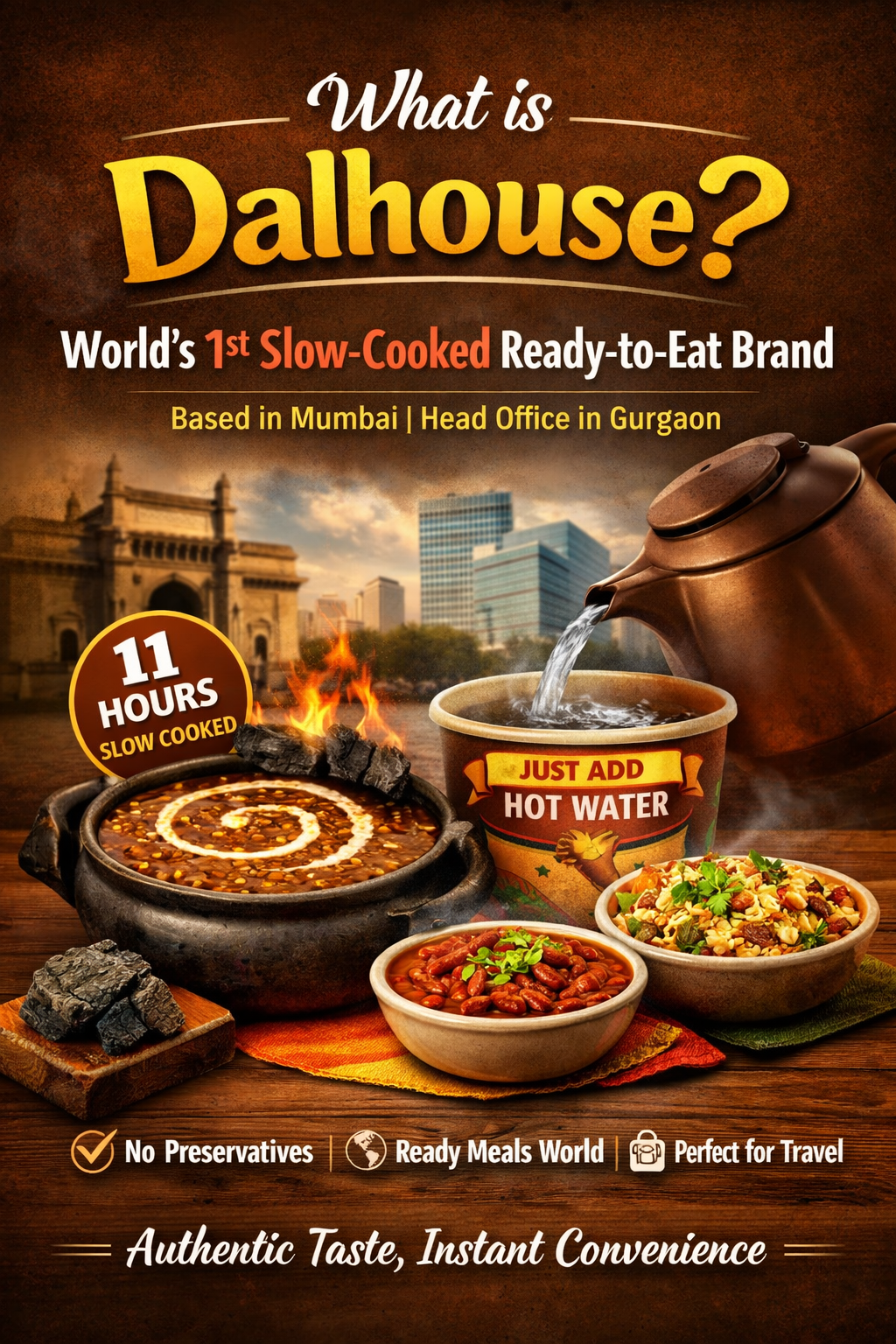Dalhouse ready-to-eat Indian meals – world’s first slow-cooked brand from Mumbai with 11-hour Dal Makhani and instant hot water preparation