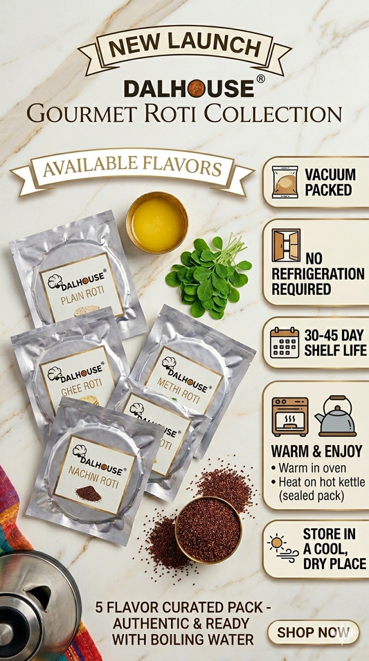 Vacuum Packed Roti Ready-to-Eat Parathas | Vacuum Packed Indian Flatbreads – Dalhouse