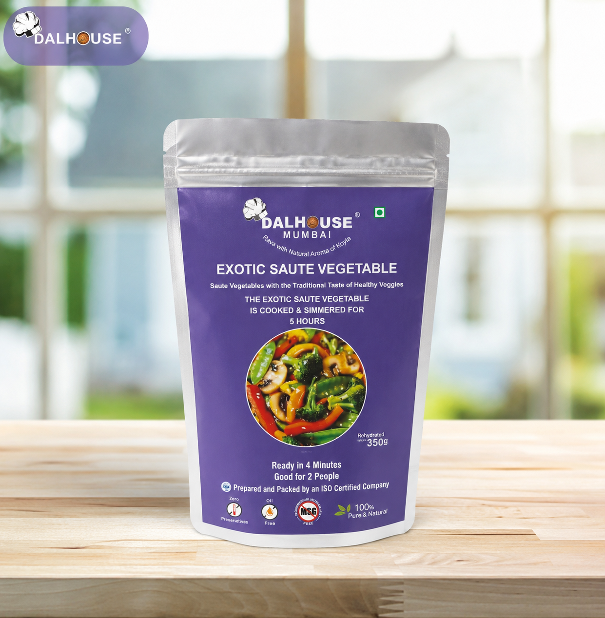 Dalhouse Exotic Saute Vegetables – Ready to Eat Mixed Vegetables in Butter | Slow Cooked for 5 Hours | No Preservatives