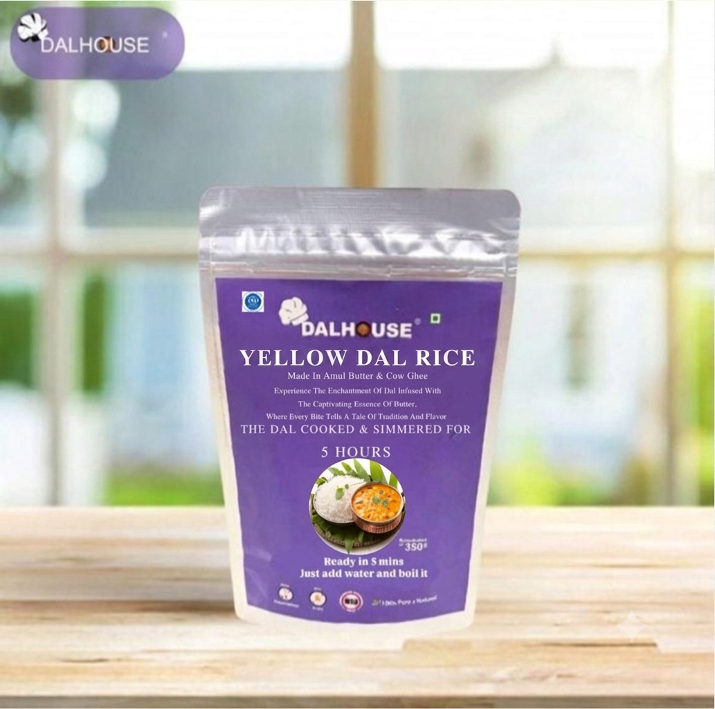 Dalhouse Ready-to-Eat Yellow Pure Ghee Dal Rice | Made in Pure Ghee